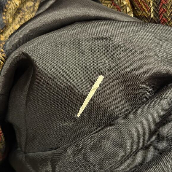 Vintage JH Collectibles Blazer Womens Large Paisley Collarless Made USA 90s - Picture 4 of 7